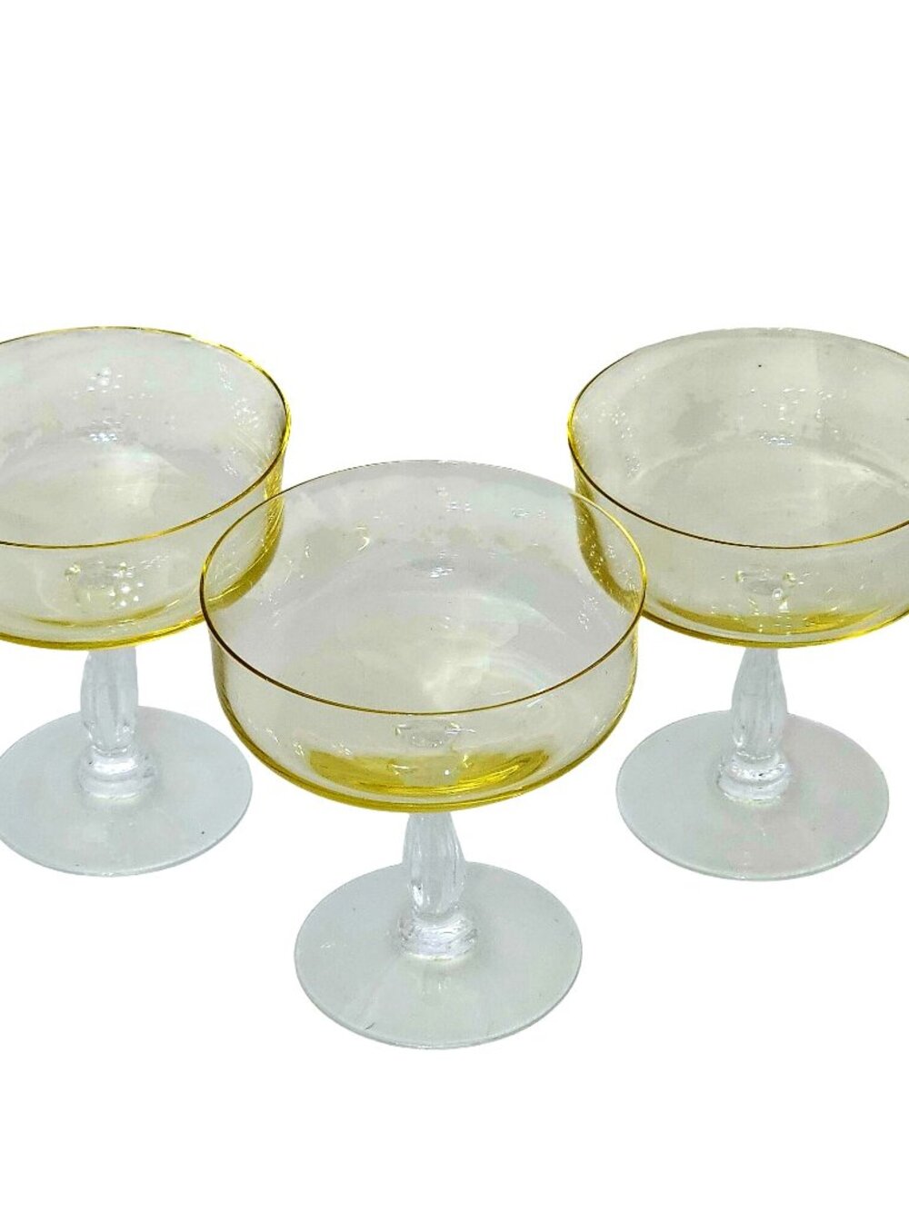 Noritake Topaz Champagne Glasses 4" Rainbow collection glassware vtg stemware - Picture 9 of 10